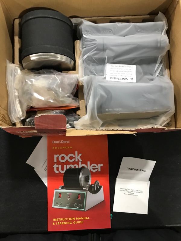 Photo 2 of Advanced Professional Rock Tumbler Kit - with Digital 9-Day Polishing Timer & 3 Speed Settings - Turn Rough Rocks into Beautiful Gems : Great Science & STEM Gift for Kids All Ages : Geology Toy
