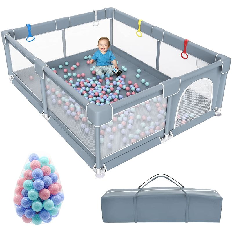 Photo 1 of Baby Playpen, 79”×71” Extra Large Playpen for Babies and Toddlers