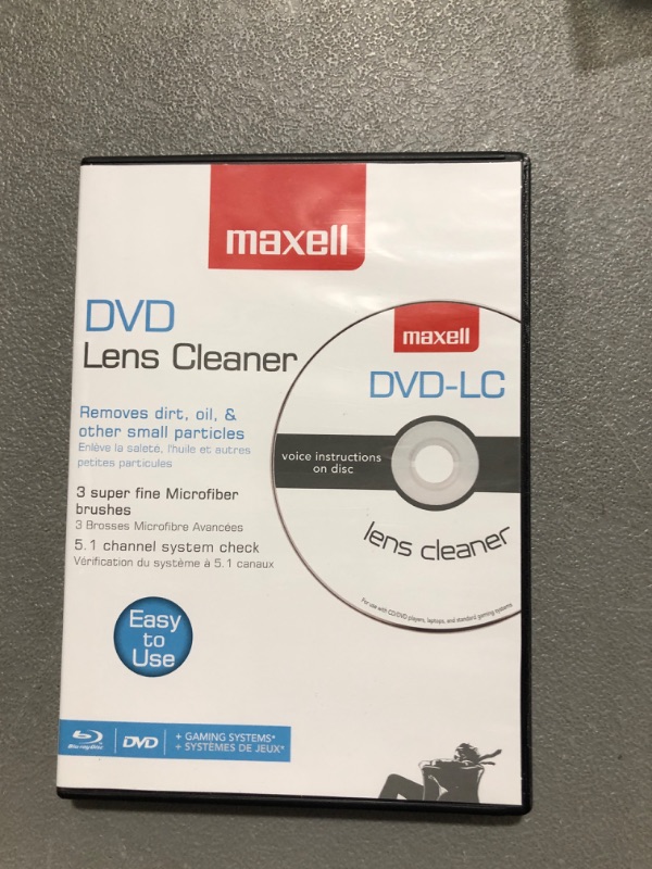 Photo 2 of Maxell 190059 DVD Only Lens Cleaner, with Equipment Set Up and Enhancement Features, Packaging May Vary