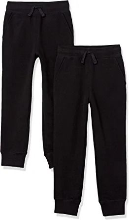 Photo 1 of AMAZON ESSENTIALS BOYS SWEATPANTS 2 PACK BLUE 
SIZE M 8