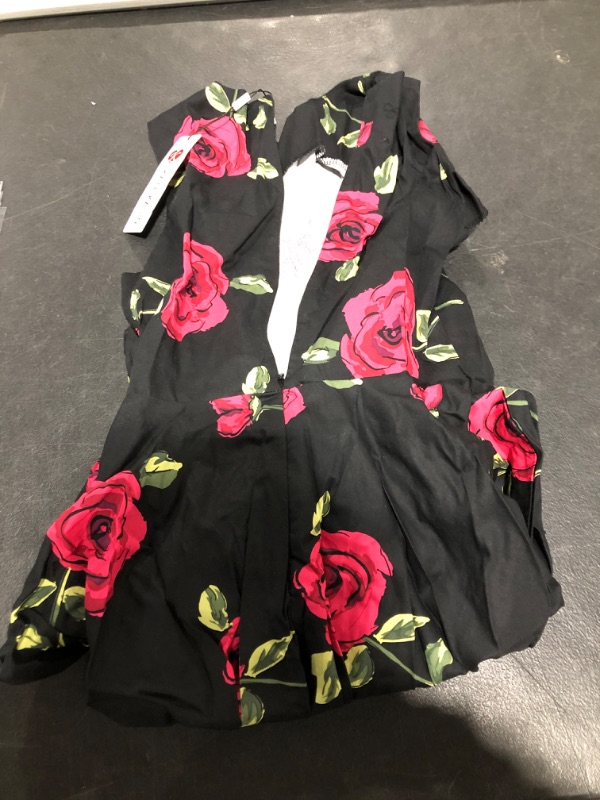 Photo 1 of BLACK DRESS W/ ROSES 11-12Y