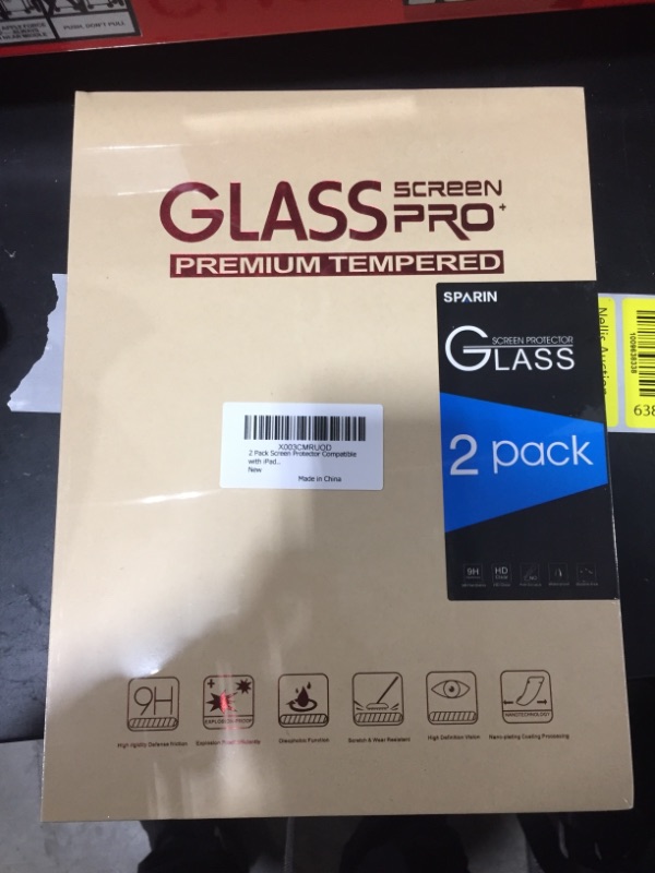 Photo 2 of 2 Pack SPARIN Screen Protector Compatible with iPad 10th Generation 10.9 Inch, Anti-Scratch Tempered Glass Compatible for iPad 10 (2022 released)