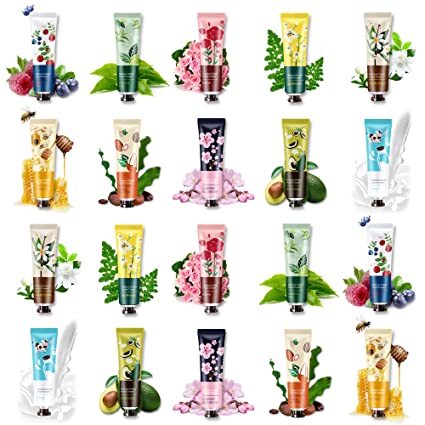 Photo 1 of 20 Pack Hand Cream Gift Set for Dry Cracked Hands & Working Hands, Mini Hand Lotion Travel Size, Scented Hand lotion Moisturizing Hand Care Cream Gift for Women
