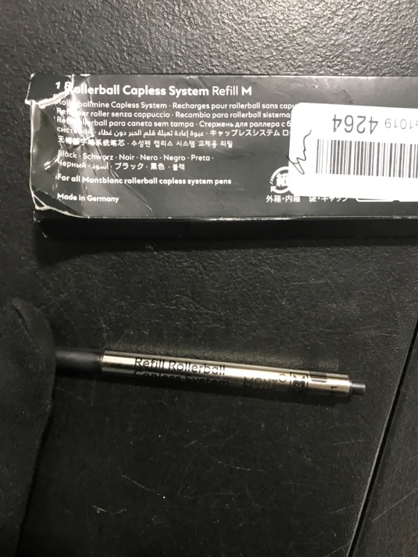 Photo 2 of Montblanc Rollerball Capless System Refill – Pen Refills with a Medium Tip Mystery Black