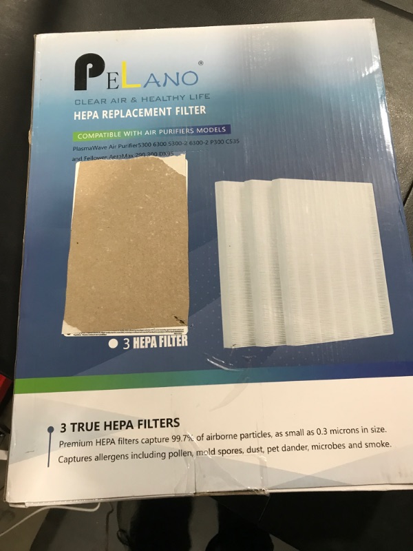 Photo 3 of 115115 Filter Replacements C535 Replacement Filters For Winix PlasmaWave C535, 5300, 6300, 5300-2, 6300-2, P300, 9000, 5000, 5000B Air Purifier,Winix Size 21 Filter A - 3 Pack Hepa Only 3 HEPA