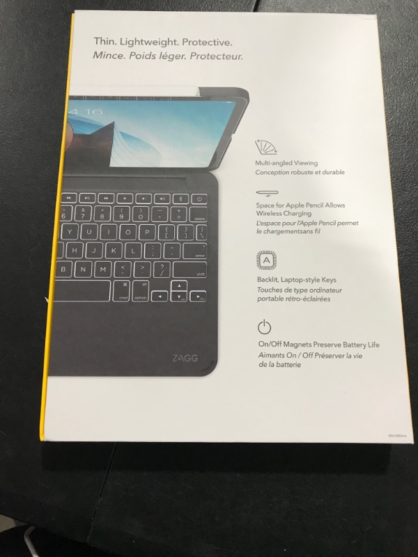 Photo 1 of ZAGG Folio Keyboard - Backlit Tablet Keyboard and Case - Made for iPad Pro 11"" (2018) - Black (103002357)