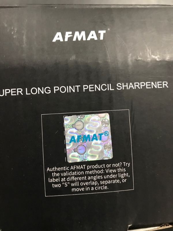 Photo 4 of AFMAT Electric Long Point Pencil Sharpener, Premium Artist Pencil Sharpener, Labor-Saving Fast Pencil Sharpener for Artist, Plug in Auto Stop, Fit for 6-12mm Pencils, Ideal for Artist / Long Point Use Black