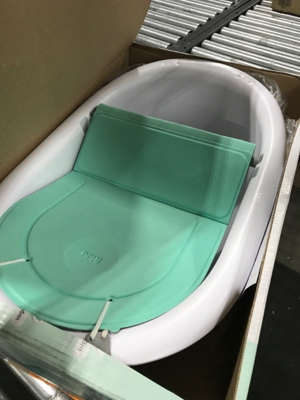 Photo 2 of 4-in-1 Grow-with-Me Bath Tub by Frida Baby Transforms Infant Bathtub to Toddler Bath Seat with Backrest for Assisted Sitting in Tub