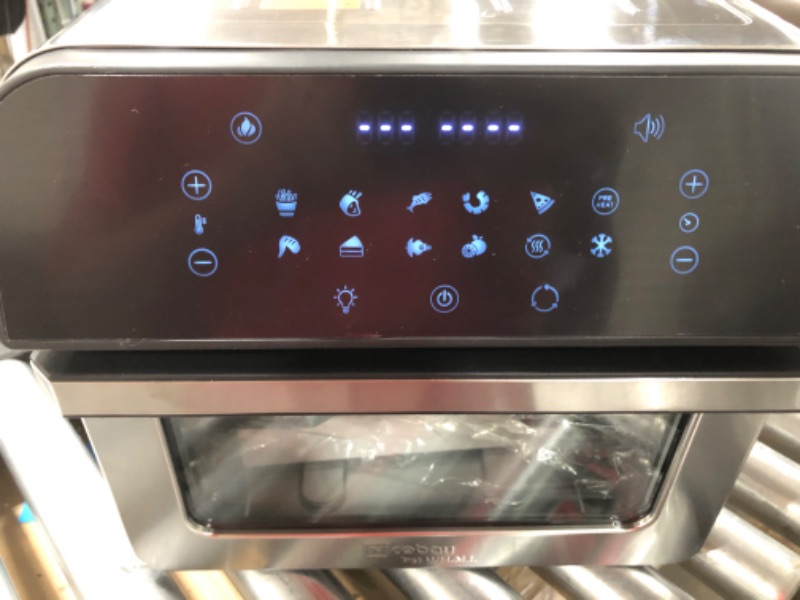 Photo 1 of Air Fryer Oven,Whall 12QT 12-in-1 Air Fryer Convection Oven,Rotisserie,Roast,Bake,Dehydrate,12 Cooking Presets,Digital Touchscreen,Stainless Steel,with Accessories&Recipes