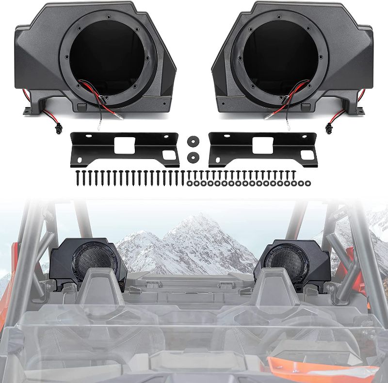 Photo 1 of  Sport Speaker Enclosures for Polaris RZR PRO, SAUTVS 2PCS Rear Speaker Pods Panels with Metal Mount Brackets for Polaris RZR PRO XP XP4 2020-2021 Accessories 