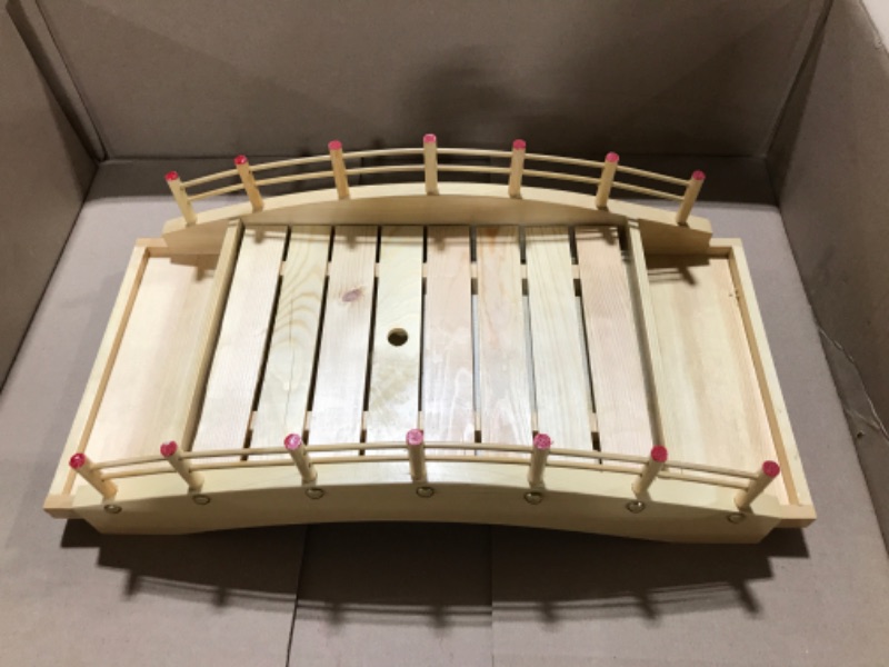 Photo 2 of  Sushi Boat Serving Tray?UPGRADED?Sushi Serving Tray Boat Plate Wooden Sushi Boat Plates Wooden Sashimi Sushi Boat Plate Creative Sushi Sashimi Plate Platter Decoration Ornament For Restaurant or Home 