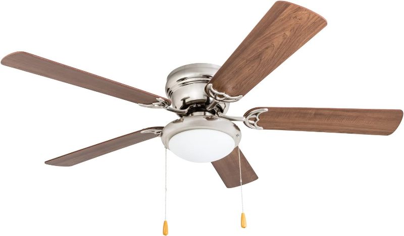 Photo 1 of  Portage Bay 50252 Hugger 52" Brushed Nickel West Hill Ceiling Fan with Bowl Light Kit 
