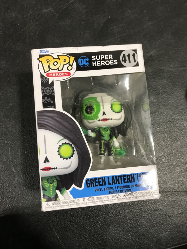 Photo 2 of Funko POP Pop! Heroes: Dia De Los DC - Green Lantern (Jessica Cruz), Multicolor 