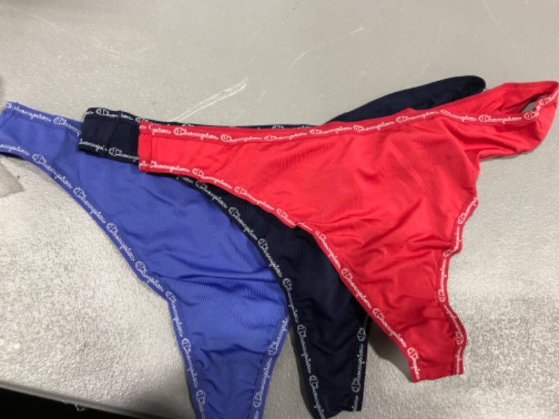 Photo 1 of 3 PACK CHAMPION THONGS SIZE XL 