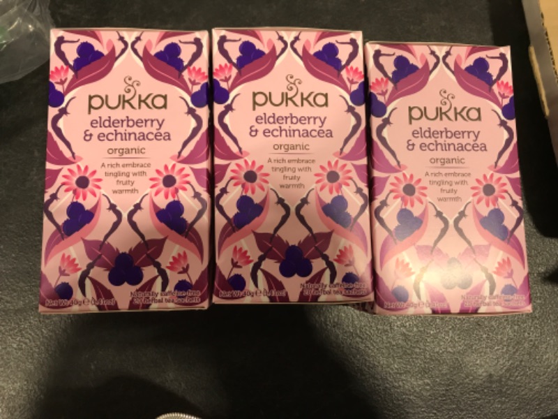 Photo 1 of 3 BOXES OF ECHINACEA AND ELDERBERRY TEA *EXPIRES JAN 2025* 