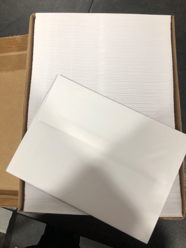 Photo 1 of 4" x 6" Envelopes for Invitations - Bright White A6 Envelopes (4 3/4" x 6 1/2") - Square Booklet Flap (250 Envelopes)