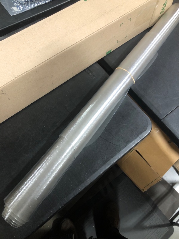 Photo 1 of Office Chair Mat for Hardwood Floor & Tile Floor with Lip, 47"x36" Anti-Slip Floor Protector for Home Office, Under Desk Computer Gaming Small Chair Mat, Transparent, Can't be Used on Carpet 47"x36" Transparent