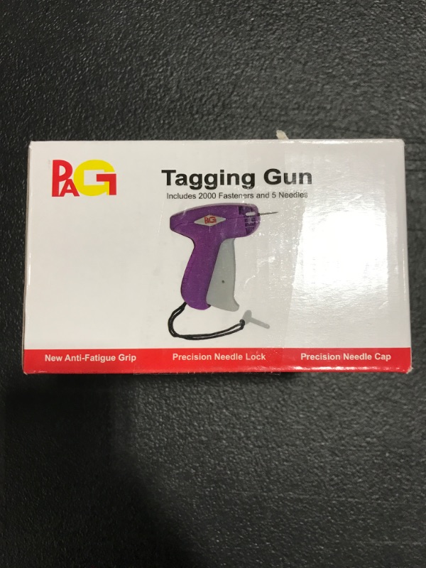 Photo 2 of PAG Standard Tagging Gun Price Tag Attacher Gun for Clothing with 5 Needles and 2000 2" Barbs Fasteners, Purple