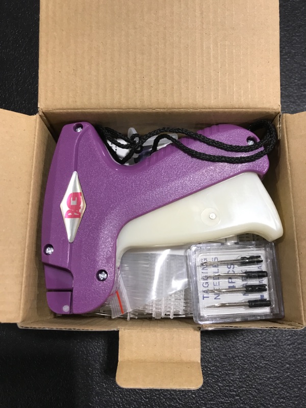 Photo 3 of PAG Standard Tagging Gun Price Tag Attacher Gun for Clothing with 5 Needles and 2000 2" Barbs Fasteners, Purple