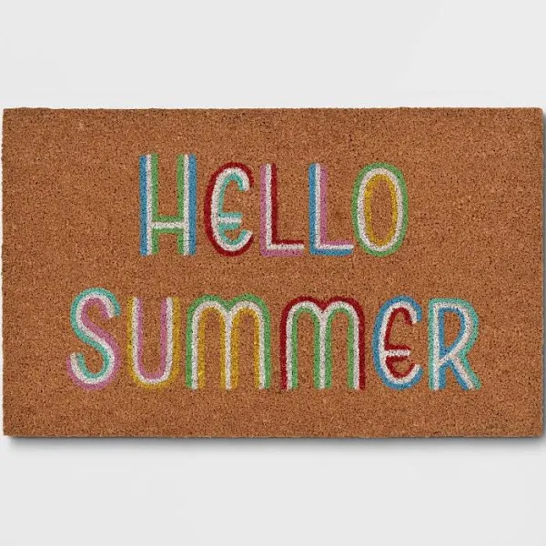 Photo 1 of 16" x 2'6" Hello Summer Doormat 