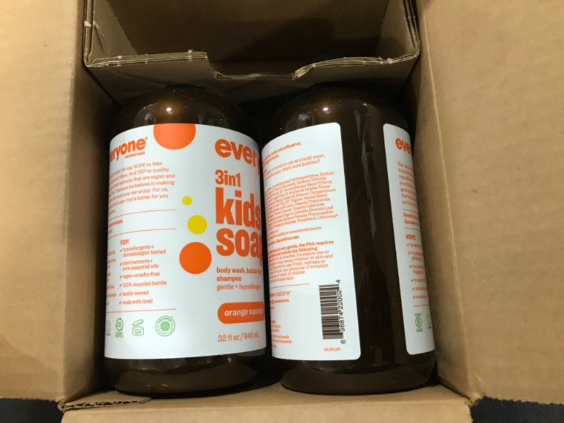 Photo 1 of EO Products Everyone Soap For Every Kids, Orange Squeeze - 32 oz (2 pack)