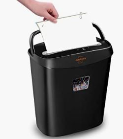 Photo 1 of Paper Shredder,VidaTeco 8-Sheet Cross-Cut Shredder