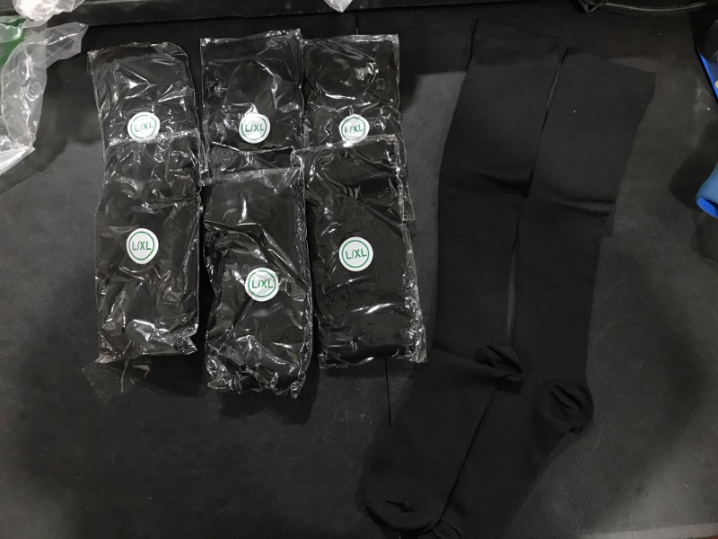 Photo 1 of 8 Pack of Long Black Socks 