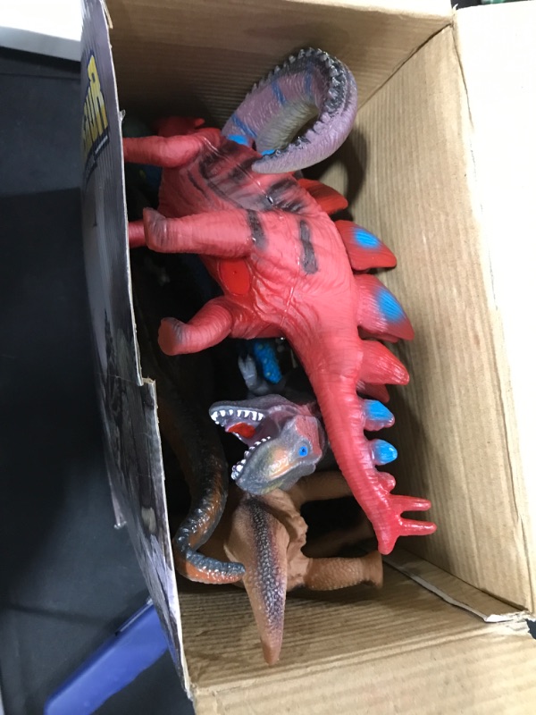 Photo 2 of Bennol 7 Pieces Dinosaur Toys for Kids Boys Toddlers 3-5 5-7, 11" Large Soft T-Rex Triceratops Dinosaur Toys for Kids Boys, Perfect Dinosaur Party Favors, Birthday Toys Gifts for 3 4 5 5-7 Year olds