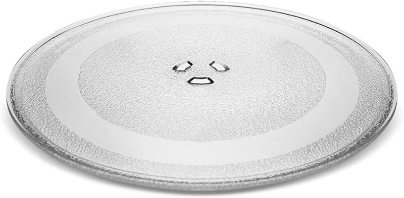 Photo 1 of 9.6" / 24.5cm Microwave Glass Plate - Fits Virtually All Small Microwaves - Microwave Glass Turntable Plate Replacement - for Small Microwaves
