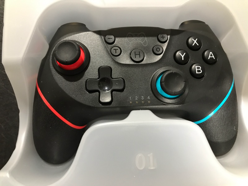 Photo 2 of [2022 New Version] CuleedTec Wireless Switch Controller, Switch Pro Controller Compatible with Switch/Switch Lite, with Gyro and Gravity Sensor, Dual Shock and Turbo Function with Charging Cable