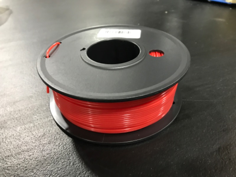 Photo 1 of  3D Printer Filament PLA Matte 1.75mm, Neatly Wound Filament, Smooth Matte Finish, Print with 99% FDM 3D Printers, 1kg Spool RED