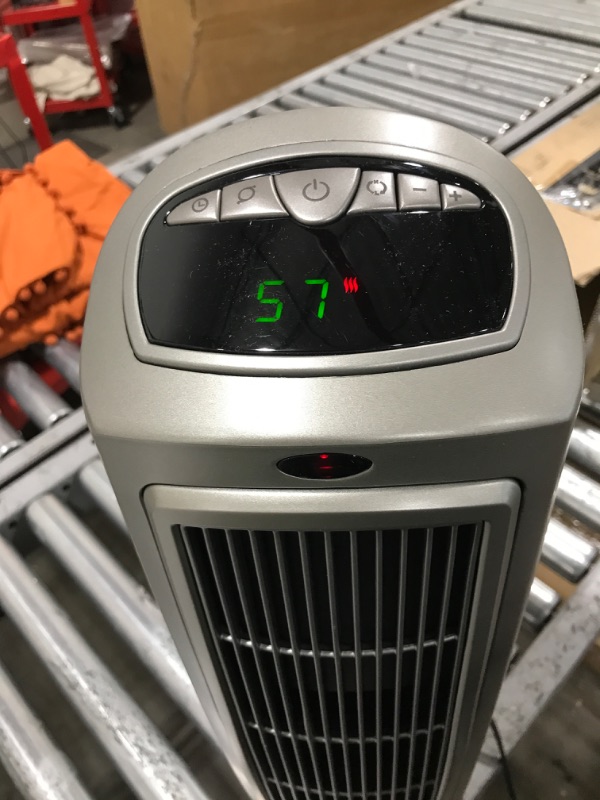 Photo 4 of Lasko 1500W Digital Ceramic Space Heater with Remote, 755320, Silver