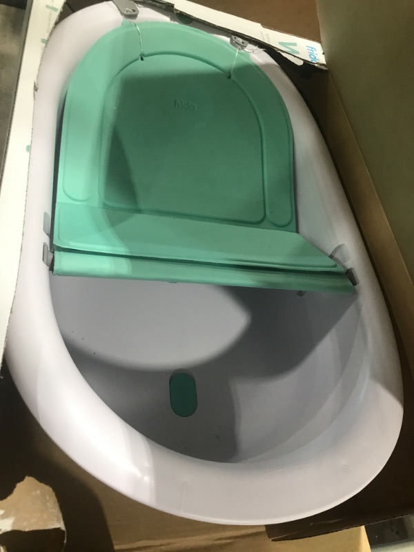 Photo 2 of 4-in-1 Grow-with-Me Bath Tub by Frida Baby Transforms Infant Bathtub to Toddler Bath Seat with Backrest for Assisted Sitting in Tub