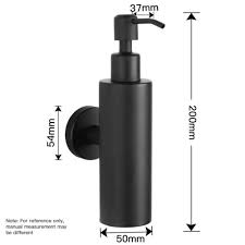 Photo 1 of 250ML Wall Mount Matte Black Stainless Steel Hand Liquid Pump Soap Dispenser US