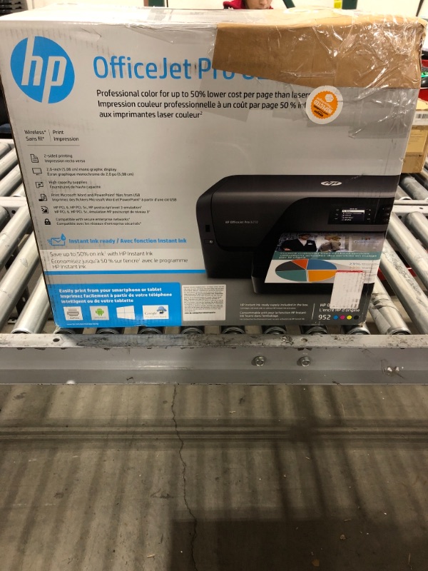 Photo 2 of FOR PARTS ONLY HP OfficeJet Pro 8210 Wireless Color Printer (D9L64A) with and Instant Ink + Instant Ink