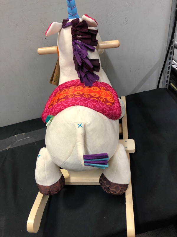 Photo 1 of B. toys Wooden Rocking Unicorn Rodeo Rockers - Dilly-Dally

