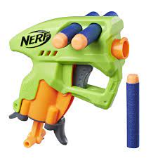 Photo 1 of Nerf N-Strike NanoFire Includes Blaster and Three Darts Compact Size Single-Shot Blaster Green (2 PIECES)
