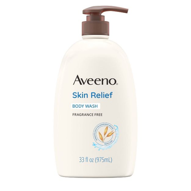 Photo 1 of Aveeno Fragrance Free Active Naturals Skin Relief Body Wash - 33 fl oz

