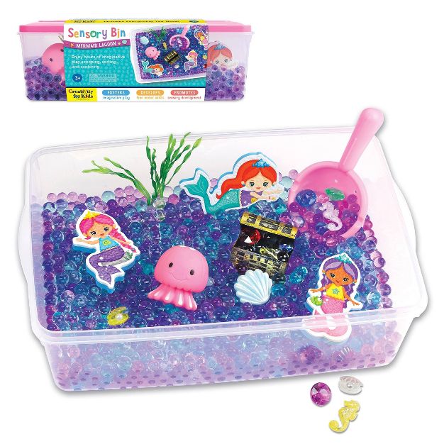 Photo 1 of Mermaid Lagoon Sensory Bin Activity Kit - Creativity For Kids

