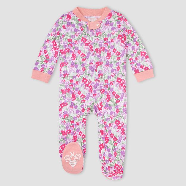 Photo 1 of Burt's Bees Baby® Girls' Flower Fields Sleep N' Play - Lilac Purple 0-3M