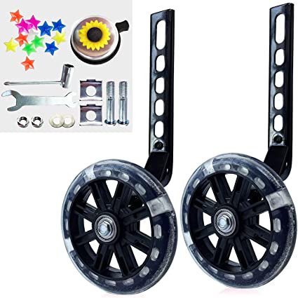 Photo 1 of DDJKCZ Training Wheels Flash Mute Wheel Bicycle Compatible for Bikes of 12 14 16 18 20 Inch