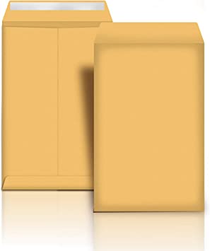 Photo 1 of Amazon Basics Catalog Mailing Envelopes, Peel & Seal, 9x12 Inch, Brown Kraft, 100-Pack
