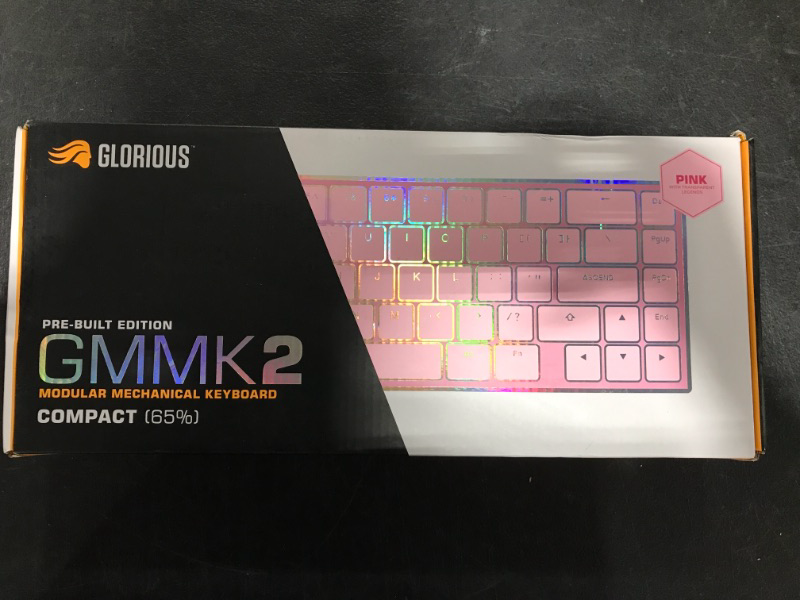 Photo 2 of Glorious Gaming Keyboard - GMMK 2 - TKL Hot Swappable Mechanical Keyboard, Red Switches, Wired, TKL Gaming Keyboard, Compact Keyboard - 65% Percent Keyboard (Black RGB Keyboard) Compact (65%) Black