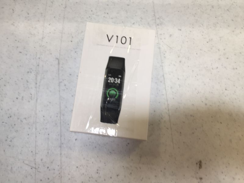 Photo 1 of V101 Fitness Activity Tracker with Body Temperature Heart Rate Blood Pressure Sleep Health Monitor IP68 Waterproof Pedometer Steps Calories Counter Watch for Kids Teens Women Men
