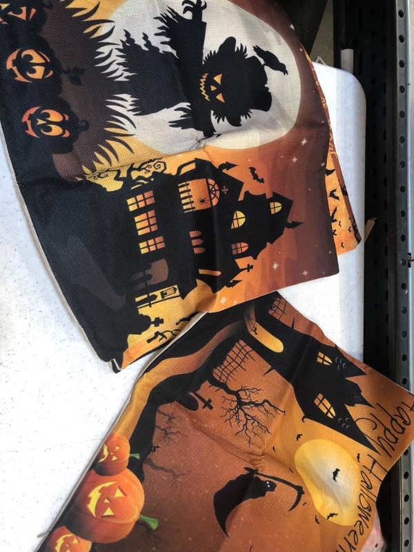 Photo 1 of 4 PACK HAPPY HALLOWEEN SQUARE PILLOW THROW COVERS 