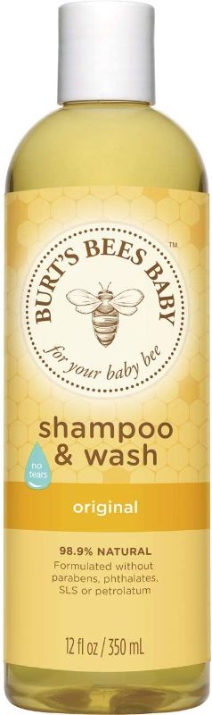 Photo 1 of Burt's Bees Baby Shampoo & Wash, Original Tear Free Baby Soap - 12 Ounce Bottle