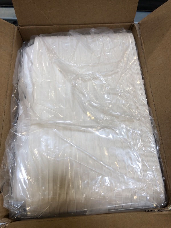 Photo 1 of 100% Compostable 5 Compartment Plates 125 Pack Eco-Friendly Disposable Sugarcane 10 *8 inch Bagasse School Lunch Tray Perfect for Boys and Girls