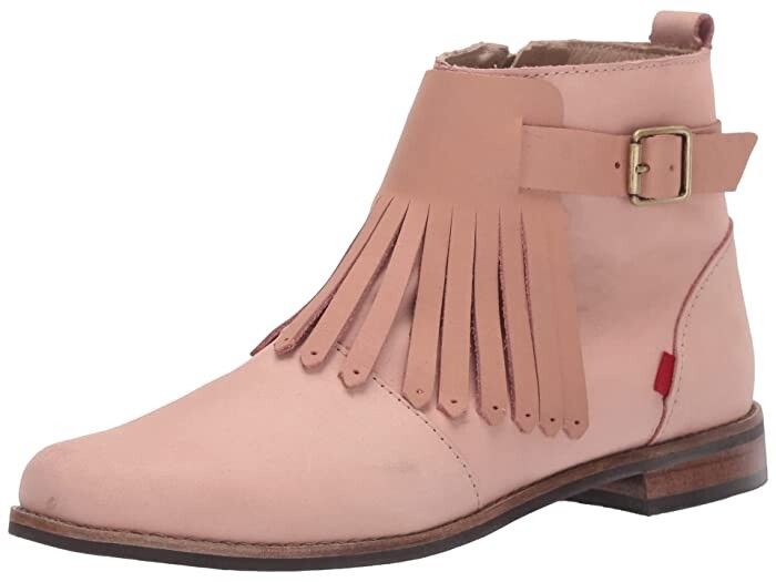 Photo 1 of  MARC JOSEPH NEW YORK Unisex-Child Leather Made in Brazil Ankle Boot with Kilt Detail Chelsea PINK , SIZE 2 