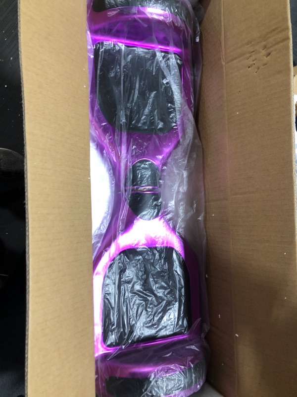 Photo 2 of Newest Generation Electric Hoverboard Dual Motors Two Wheels Hoover Board Smart Self Balancing Scooter with Built-in Bluetooth Speaker LED Lights for Adults Kids Gift Shinny Violet