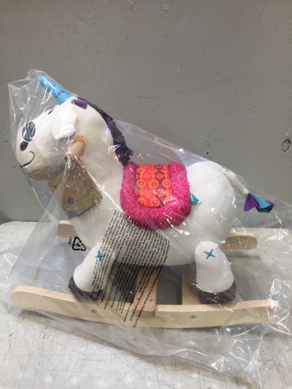 Photo 3 of B. toys Wooden Rocking Unicorn Rodeo Rockers - Dilly-Dally